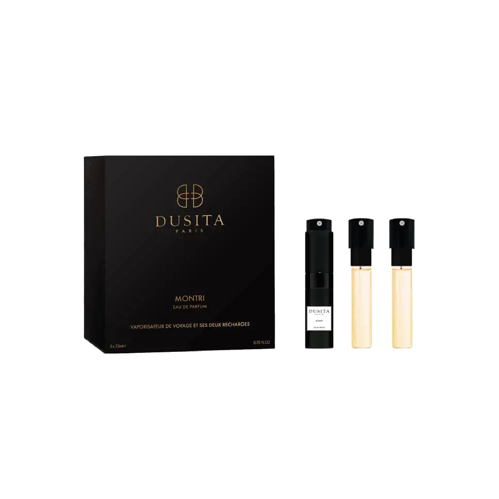 PARFUMS DUSITA Montri Travel Spray Bottle + 2 Refills