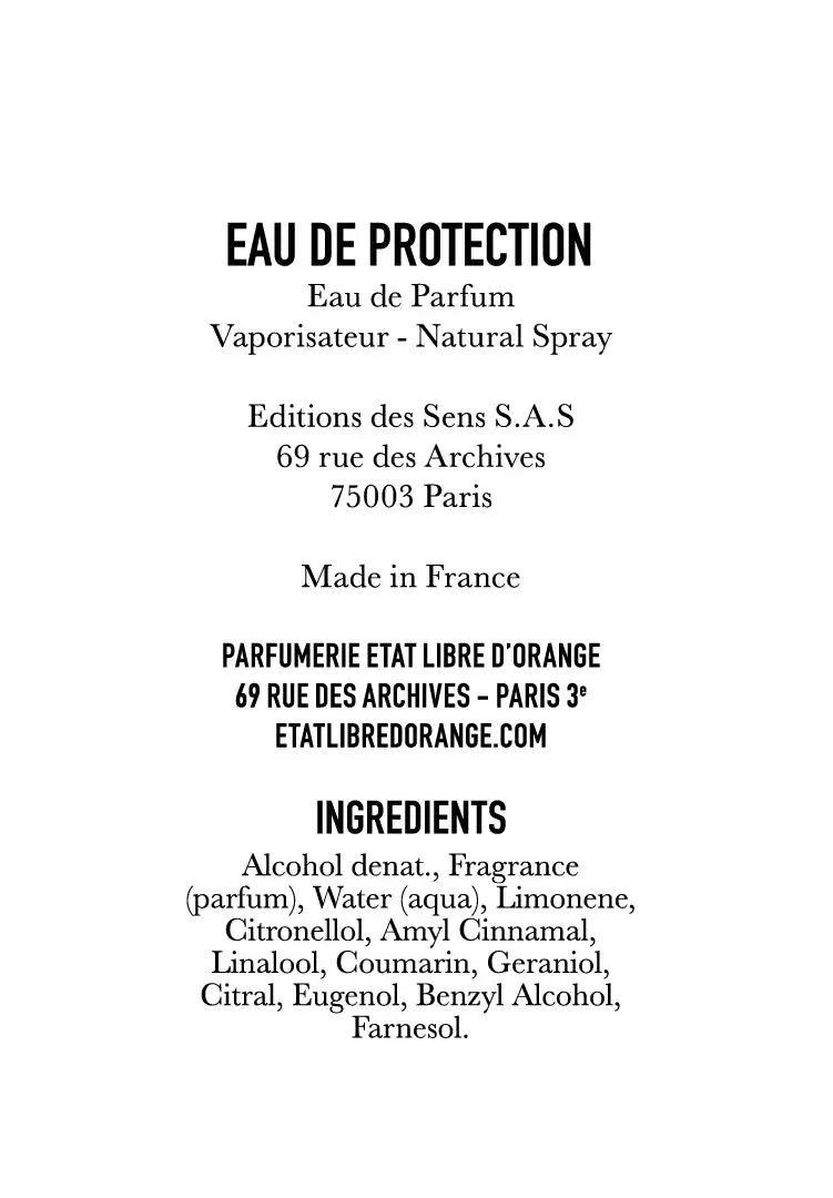 EAU DE PROTECTION - Image