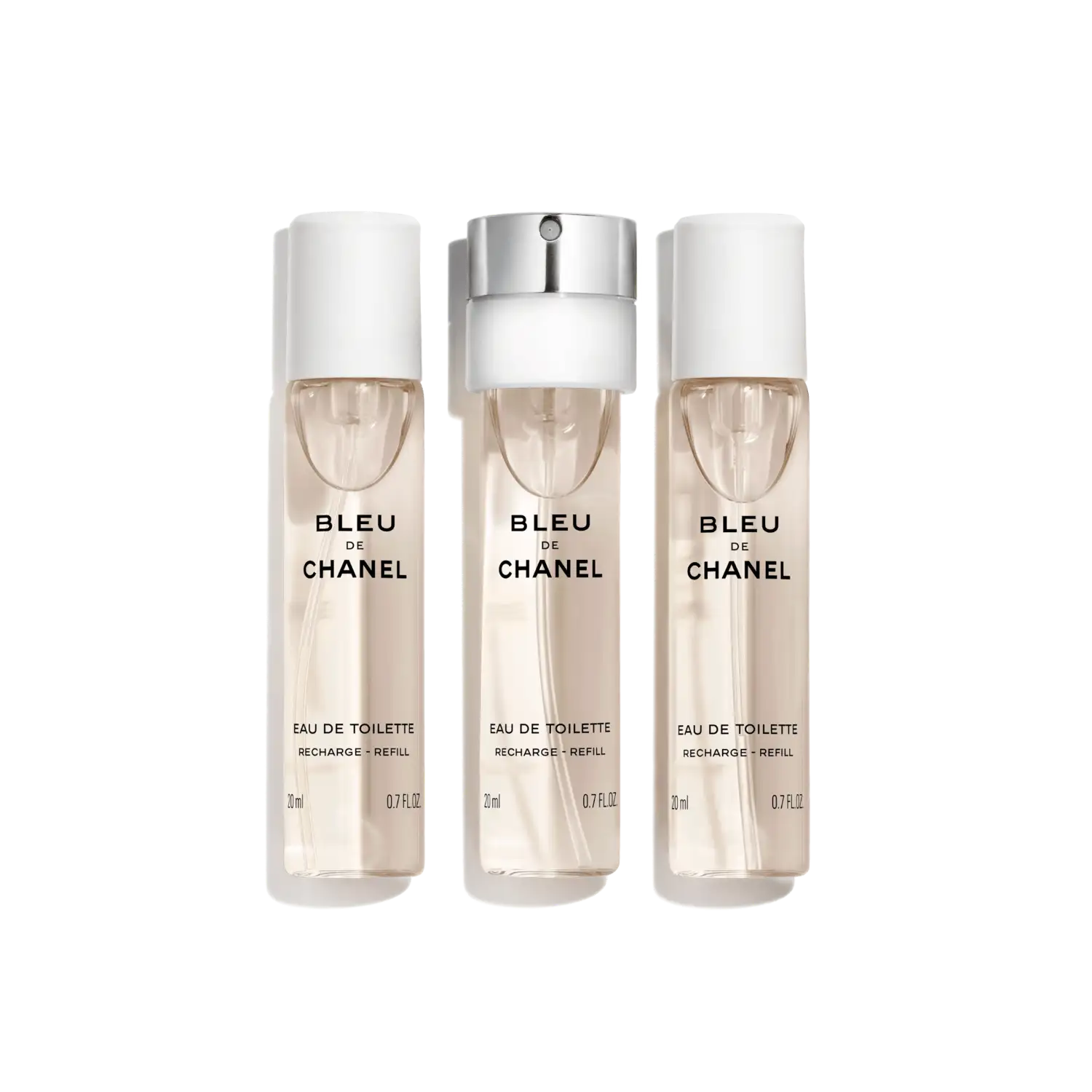 Bleu De Chanel 3 4 Fl Oz Eau De Parfum Twist And Spray Set - 0.7 fl. oz. - 20ml