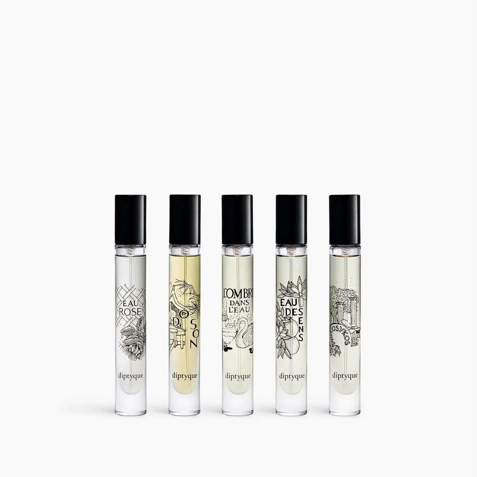Set of 5 Eaux de toilette - Pre-composed - diptyque-set-5-edt-7-5-ml-sens-dos-phi-rose-omb-set5edt-2.webp
